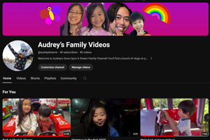 Audrey's Family Videos | YouTube